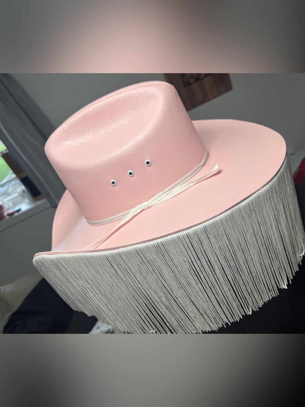 Pink Fringe Cowboy Hat